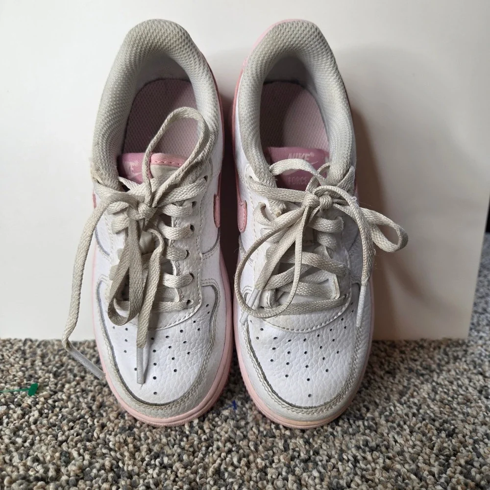 Nike Air Force 1 Low White Pink Toddler Shoes CZ1685-107 Size 12C Kids Sneakers